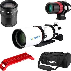 Mini Guide Scope, Field Flattener, Multipurpose Telescope Bag, Dovetail Base, SV550 APO Triplet Refractor