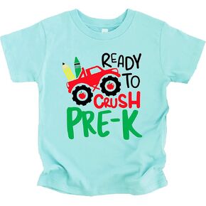 Crush Pre-K First Day of School Gift Back to School T-Shirt Boys Back to School Shirts and Raglans