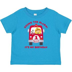 inktastic Fire Truck 1st Birthday Boy Baby T-Shirt
