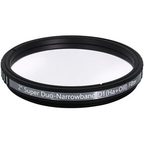 Askar Color Magic Super D1 Duo Duo -Band Filter (OIII & HA) ， 2 بوصة ， التصوير الفلكي ， مرشحات علم الفلك ， زيادة التباين وتقليل تلوث الضوء