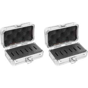 Telescope Filter Storage Case - 2 Pcs Filter Storage Box Small Aluminum Alloy Filter Case Eyepiece Filter Organizer Telescope Eyepiece Filter Storage Case with Foam