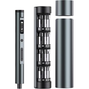 AMIR Mini Electric Screwdriver, 62 in 1 Precision Screwdriver Set with 60 Magnetic Precision Bits, 3 Torque Setting, Magnetic Storage, 3 LED Lights, Small Repair Tool Set for Phone Camera Laptop Watch