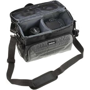Navitech Grey Shoulder Camcorder Bag Compatible With ORDRO Camcorders HDV-V12 HD 1080P Video Camera Recorder