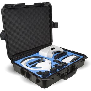 Ultimaxx Water Proof Rugged Compact Storage Hard Case for DJI FPV VR Goggles and DJI Mavic Air + Fits Extra Accessories