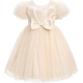 OBEEII Girls Birthday Tulle Dress Toddler Pageant Party Ball Gown Formal Baptism Tutu Dress Cake Smash Photoshoot Outfit