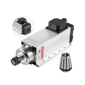 4KW Air Cooled Spindle Motor W/Aviation ER20 ER25 Collet For CNC Engraving Milling Machine Frequency Converters For Beginners DIY Use(4KW ER20)