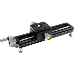 Fotopro Slider Rail Macro Focusing for Close-up Shooting Macro Photography with Quick Release Plate 7.4 Inch Universal Camera Slider FT-100PRO Black