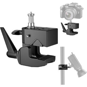 EMART Heavy Duty Super Clamp Mount Kit with 1/4" & 3/8" Screw for Camera Video Photography Studio Lighting Mounting, Max Load 15kg/33lb, for Flat Surface & Round Pipe