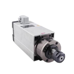 Engraving 2.2kw ER20 220V/380V Air-Cooled Spindle Motor 4 Bearings for CNC Router Woodworking Engraving Milling Machine Accessories(2.2kw ER20 380V)