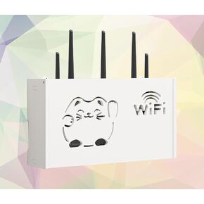 Router Storage Box Router Box Shelf No Drill Router Storage Box Wall Mounted Wall Storage Box Cable Router Storage Box,A-38x20x8.5cm