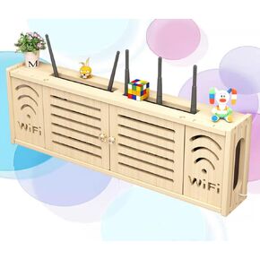 Router Storage Box Router Box Shelf No Drill Router Storage Box Wall Mounted Wall Storage Box Hanging Storage Box,C-71x24cm