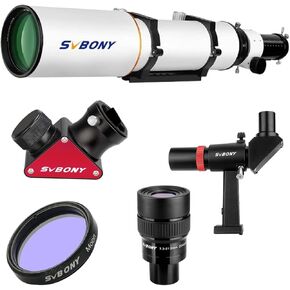 حزمة أنبوب تلسكوب SVBony SV503 مع SV182 Finderscope ، SV188P مرآة عزل النجمة النجم ، SV191 Zoom Eyepiece ، مرشح التلسكوب