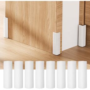 INCREWAY Baseboard Corner Blocks, 8PCS Silicone Self Adhesive Safety Corner Cushion Baby Proofing Edge Guard Corner Protectors for Furniture Wall Base