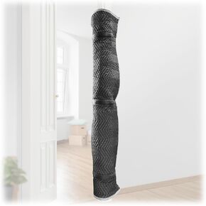 Sure-Max Door Jamb Protector Pad with 3 Sewn-in Steel Spring Clips, 72" x 24", Black