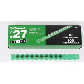 Itw 00652 .27 Caliber Green Ramset Powder Strip Load 3RS27 10 Count