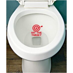 HIT THE SPOT Decal BATHROOM TOILET Potty SEAT Boys Training Target