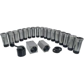 5C Collet Block Set and 17PC 5C Collet Set, Tools for Milling， Lathe ，CNC Mahinne.