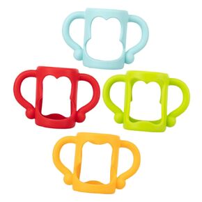 4Pcs Silicone Bottle Handles Holders for Feeding Non Slip Design Compatible with Bottles
