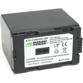 Wasabi Power Battery for Panasonic CGR-D08, CGR-D14, CGR-D16, CGR-D28, CGR-D120, CGR-D210, CGR-D220, CGR-D320 and Panasonic Camera Models (See Description)