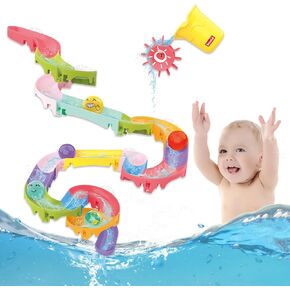 Baby Bathtub 42pcs - ألعاب حمام الأطفال للأطفال ، لعبة حمام الأطفال الصغار للأولاد للأطفال الصغار فتيات صغيرتين هدايا عيد ميلاد عيد ميلاد ، ولعب مائي للأطفال ، ولعب حمام السباحة للأطفال الصغار 1-3