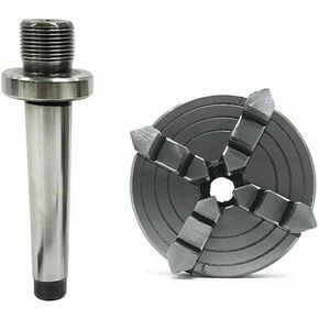 4 Jaw Independent Lathe Chuck Dia. 2-3/4" 70mm M14X1 MT1 Shank Arbor M6X1-Amz644