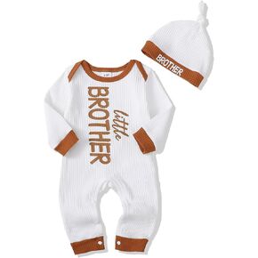 NZRVAWS Newborn Baby Boy Clothes Infant Coming Home Outfits Baby Boy Romper Preemie Jumpsuit Bodysuit Hat 0-18 Months