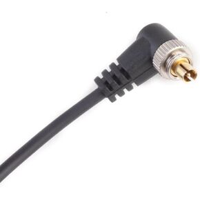 Piece Elbow to 3.5mm Straight Male Flashing Sync Cable Cord for 580EXII 7D 5DII 50D 40D 30D 20D 10D D300S with Screw Lock