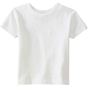 RABBIT SKINS Infant Short Sleeve T-Shirt, White, 18 Months