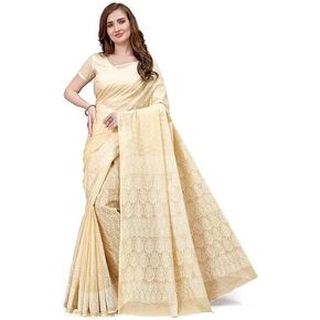Cotton Mulmul Saree with Blouse Piece, Printed Design, Traditional Indian Wear