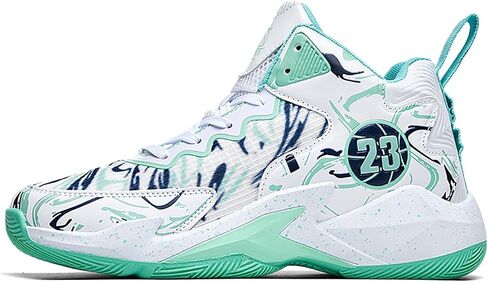 Men's Basketball Shoes No-Slip Breathable Outdoor Shoes Women's Fashion Graffiti Training Shoes in Kuwait