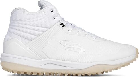 Boombah Viper Pureknit Women's Turf Mid Shoes - White Out - Multiple Color Options - Multiple Sizes in Kuwait