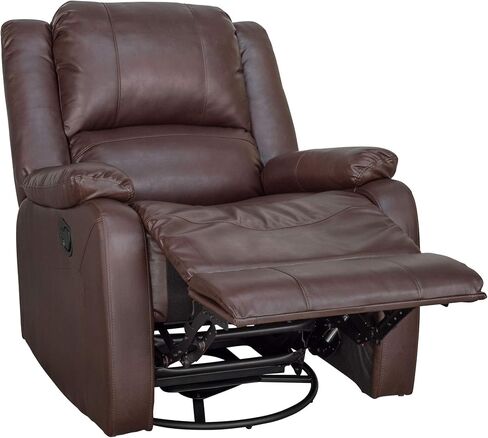 RecPro Charles Collection | 30" Swivel Glider RV Recliner | RV Living Room (Slideout) Chair | RV Furniture | Glider Chair (Mahogany, 2-Pack) in Saudi Arabia