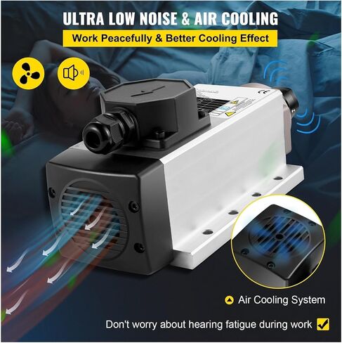 2.2 كيلو وات من محرك المغزل المبرد بالهواء المبرد CNC ، ER20 Collet 4 محول تردد المحامل ، جهاز طحن شحن CNC CNC in Saudi Arabia