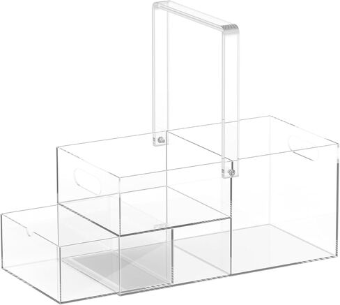 تخزين حامل حفاضات الحفاضات الصافية والقابلة للفصل ، منظم طاولة تغيير الطفل للحفاضات الصغيرة ، مناديل وملحقات الأطفال ، مثالية لتغيير الطاولة ذات السعة الفسيحة in Kuwait