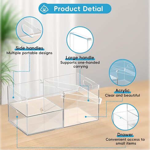 تخزين حامل حفاضات الحفاضات الصافية والقابلة للفصل ، منظم طاولة تغيير الطفل للحفاضات الصغيرة ، مناديل وملحقات الأطفال ، مثالية لتغيير الطاولة ذات السعة الفسيحة in Kuwait