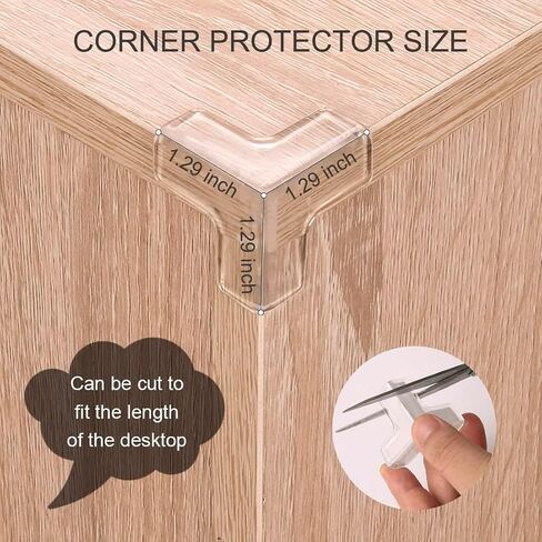 Baby Corner Protector Safety Corner Protectors for Baby Transparent Corner Protectors for Covering Sharp Furniture and Table Corners-T (4) in Saudi Arabia