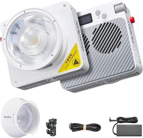 Godox ML60IIBi with Handheld Bracket, 70W Bi-Color LED Video Light, Handheld LED Light with Quiet Cooling Fan, Portable COB Continuous Output Lighting, 11 FX Effects 0-100% Brightness in Kuwait