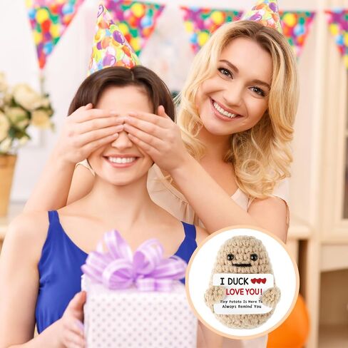 لعبة بطاطس كروشيه صغيرة محبوكة من ليتكين، ديكورات منزلية، هدايا تشجيعية in Kuwait