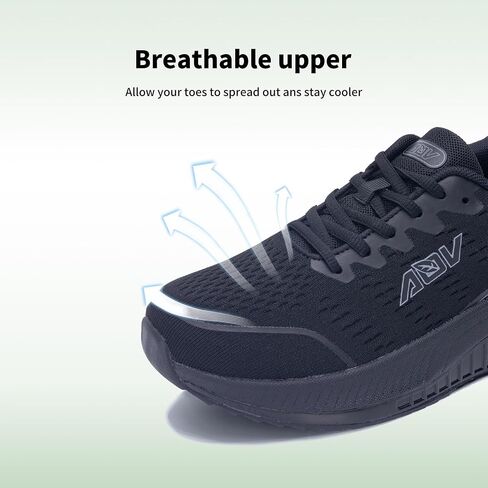 Womens Wide Toe Box Walking Shoes Arch Support Orthotic Fashion Sneakers Wide Width Tennis Shoes for Plantar Fasciitis Pain Relief Pain Relief US 6.5-11 in Saudi Arabia