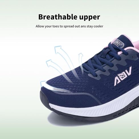 Womens Wide Toe Box Walking Shoes Arch Support Orthotic Fashion Sneakers Wide Width Tennis Shoes for Plantar Fasciitis Pain Relief Pain Relief US 6.5-11 in Saudi Arabia