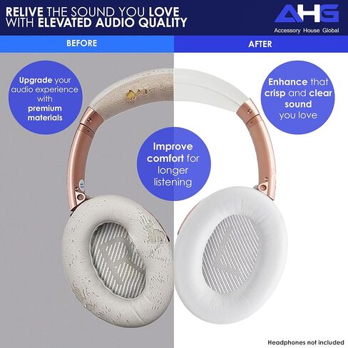 وسائد أذن بديلة QC35 / QC35 ii وعصابة رأس QC35 / QC35 ii Headband V3 وسادة متوافقة مع سماعات Bose QuietComfort 35 (QC35) وBose QuietComfort 35 ii (QC35 ii) (أزرق منتصف الليل) in Kuwait