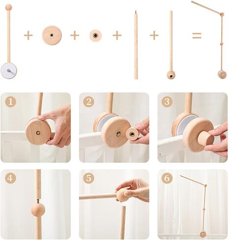 Baby Crib Mobile Arm, Mobile Arm for Crib, Baby Crib Mobile Holder Crib Mobile Hanger for Crib Baby Boy Girl Nursery Decor in Kuwait