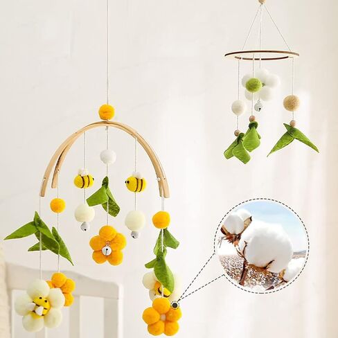 Baby Crib Mobile Arm, Mobile Arm for Crib, Baby Crib Mobile Holder Crib Mobile Hanger for Crib Baby Boy Girl Nursery Decor in Kuwait