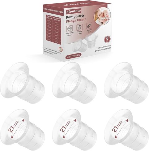 6PCS Duckbill Valve & Silicone Diaphragm Compatible with eufy S1 Pro/S1/E10, NCVI/Lansinoh Discreet Duo/Zooawa/Nuliie S32 Breast Pump Replacement Parts, Breastfeeding Essential Accessories in Kuwait