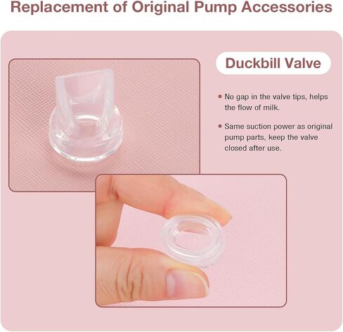 6pcs صمام Duckbill و Silicone Diaphragm متوافق مع Eufy S1 Pro/S1/E10 ، NCVI/Lansinoh سرية الثنائي/حديقة الحيوان/Nuliie S32 استبدال مضخات الثدي ، إكسسوارات أساسية للرضاعة الطبيعية in Kuwait