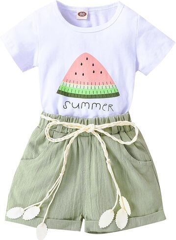 طفل فتيات طفل فتيات صغيرات قمم القميص القصيرة in Kuwait