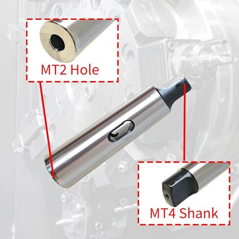 MT2 to MT3 Morse Taper Reducing Adapter, Drill Sleeve, External Morse Taper 3, Internal Morse Taper 2, 107mm Length, MT2 to MT3 Morse Taper Adapter in Saudi Arabia