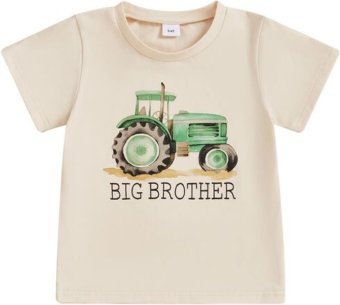 Big Brother Shirt for Toddler Baby Boy Promoted to Big Brother Announcement T-Shirt Kids Summer Short Sleeve Tee in Saudi Arabia