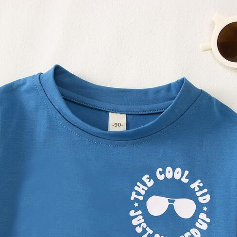 Toddler Baby Boy Birthday Shirt The Cool Kid Just Showed Up T-Shirt Short Sleeve Kid Summer Funny Graphic Tee in Kuwait