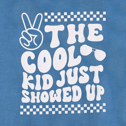 Toddler Baby Boy Birthday Shirt The Cool Kid Just Showed Up T-Shirt Short Sleeve Kid Summer Funny Graphic Tee in Kuwait